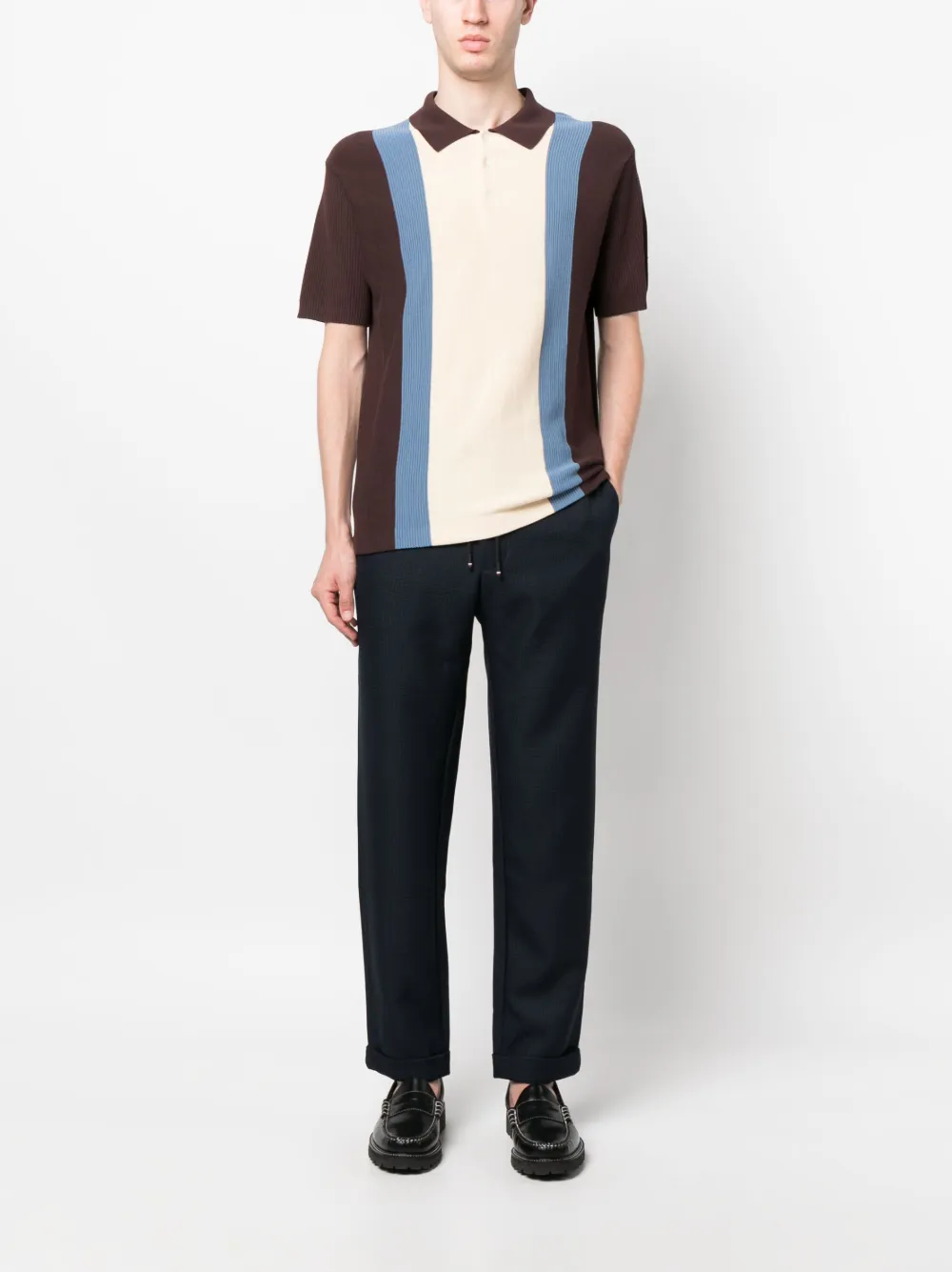 Tommy Hilfiger Broek met geborduurd logo - Blauw