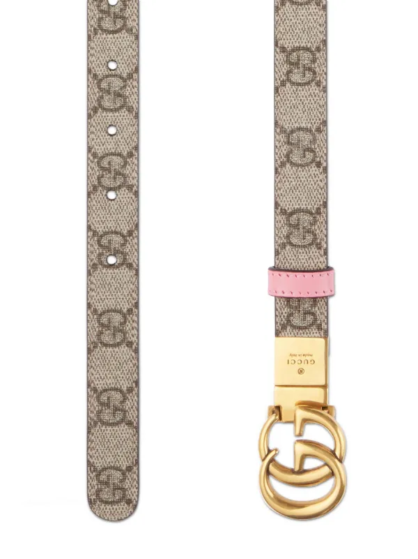 Gucci supreme reversible belt outlet