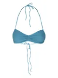 MC2 Saint Barth lurex bikini top - Blue