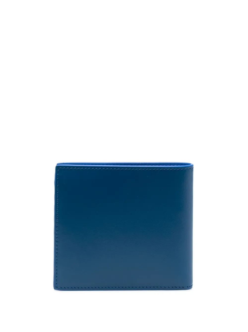 Alexander McQueen logo-print leather wallet - Blauw