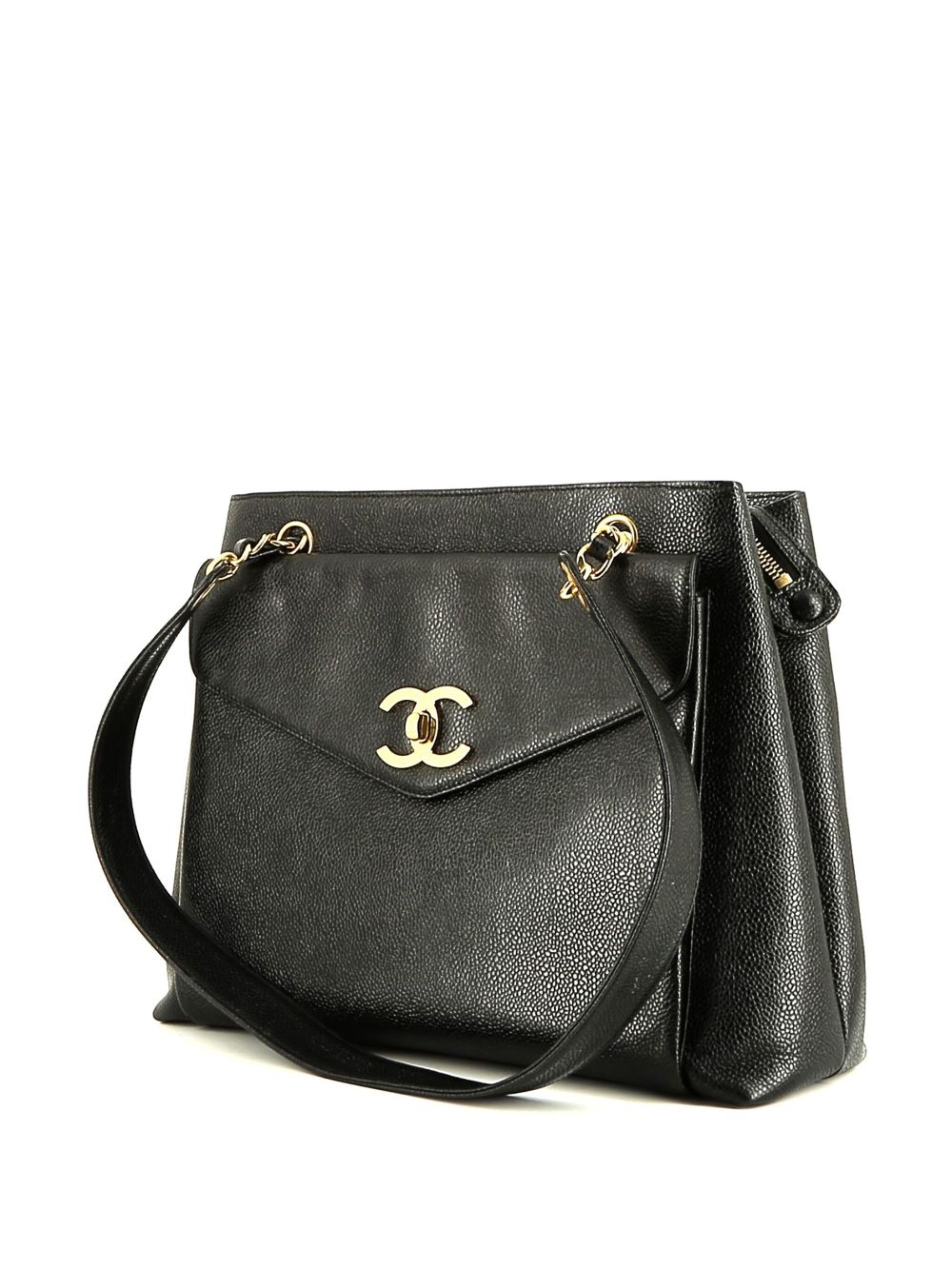 CHANEL 2000s CC logo-plaque shoulder bag Women