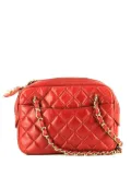 CHANEL Pre-Owned diamond-quilted logo pull-tab camera bag - Red