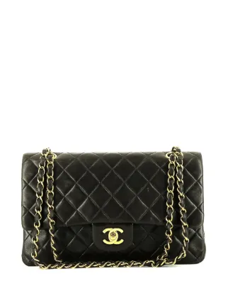 CHANEL Pre-Owned ダブルフラップ ショルダーバッグ | ブラック