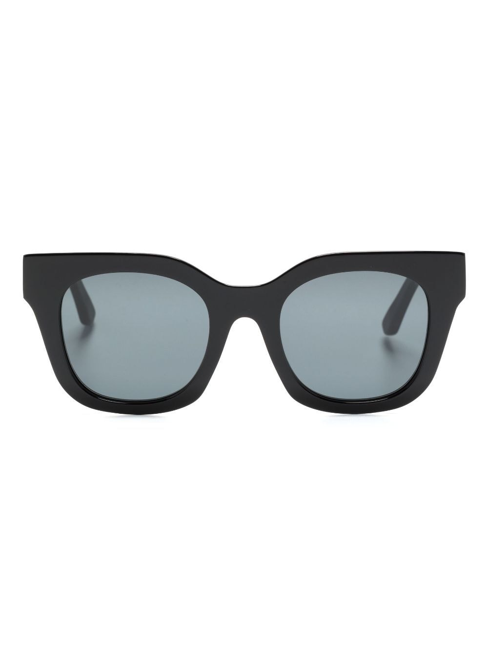 Shop Huma Eyewear Cami Round-frame Sunglasses In Black