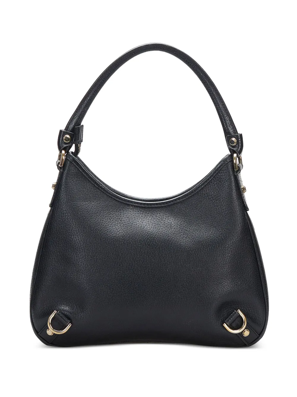Gucci Pre-Owned Abbey leather shoulder bag - Zwart