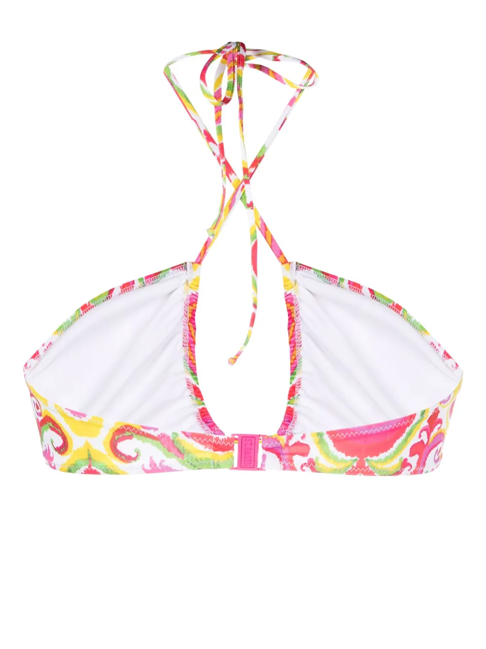 MC2 Saint Barth paisley-print bikini top - Wit