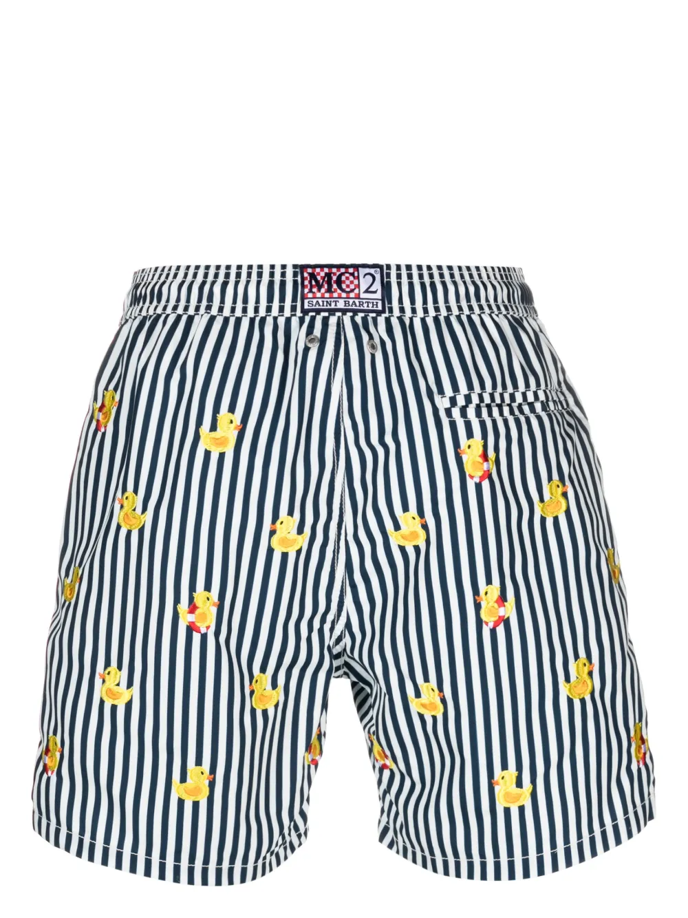 MC2 Saint Barth Gustavia ducky-print swim shorts - Wit