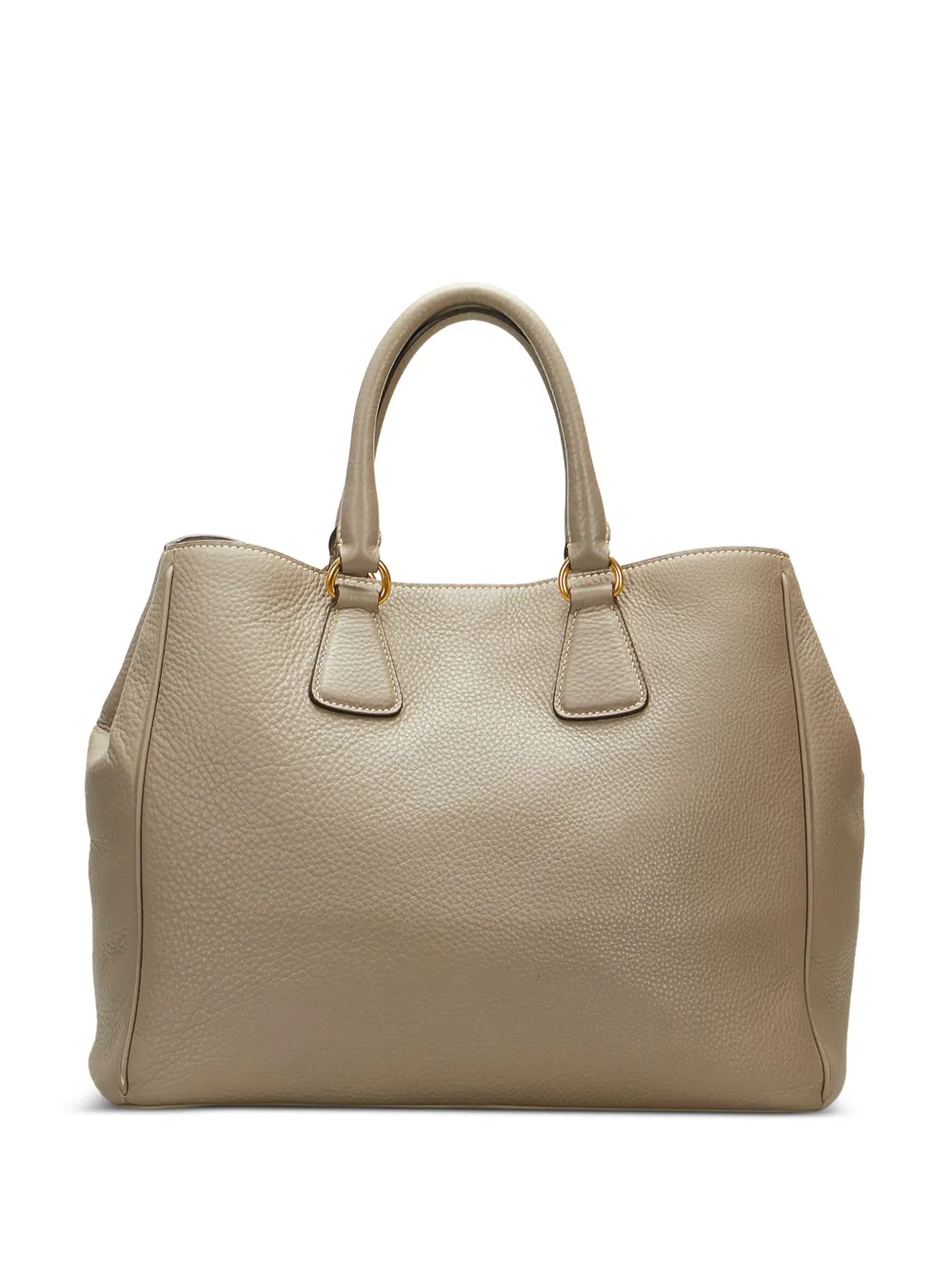 Prada Pre-Owned Daino logo-lettering handbag - Beige
