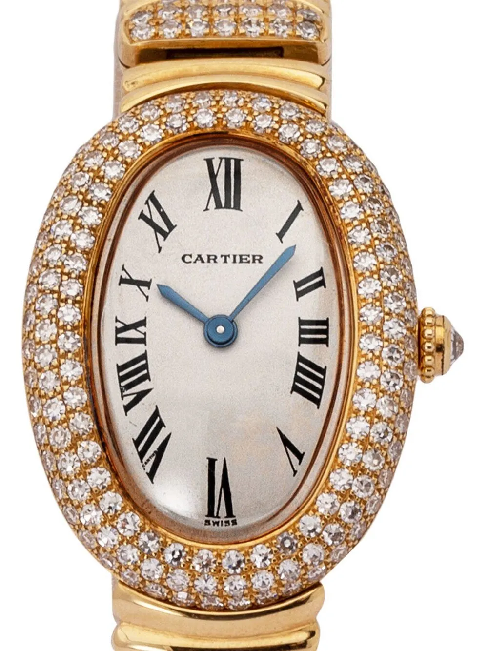 Cartier 1991 pre-owned Baignoire 23mm - Wit