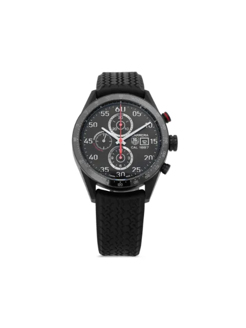 TAG Heuer 2016 pre-owned Carrera Calibre 1887 Automatic Chronograph 43mm