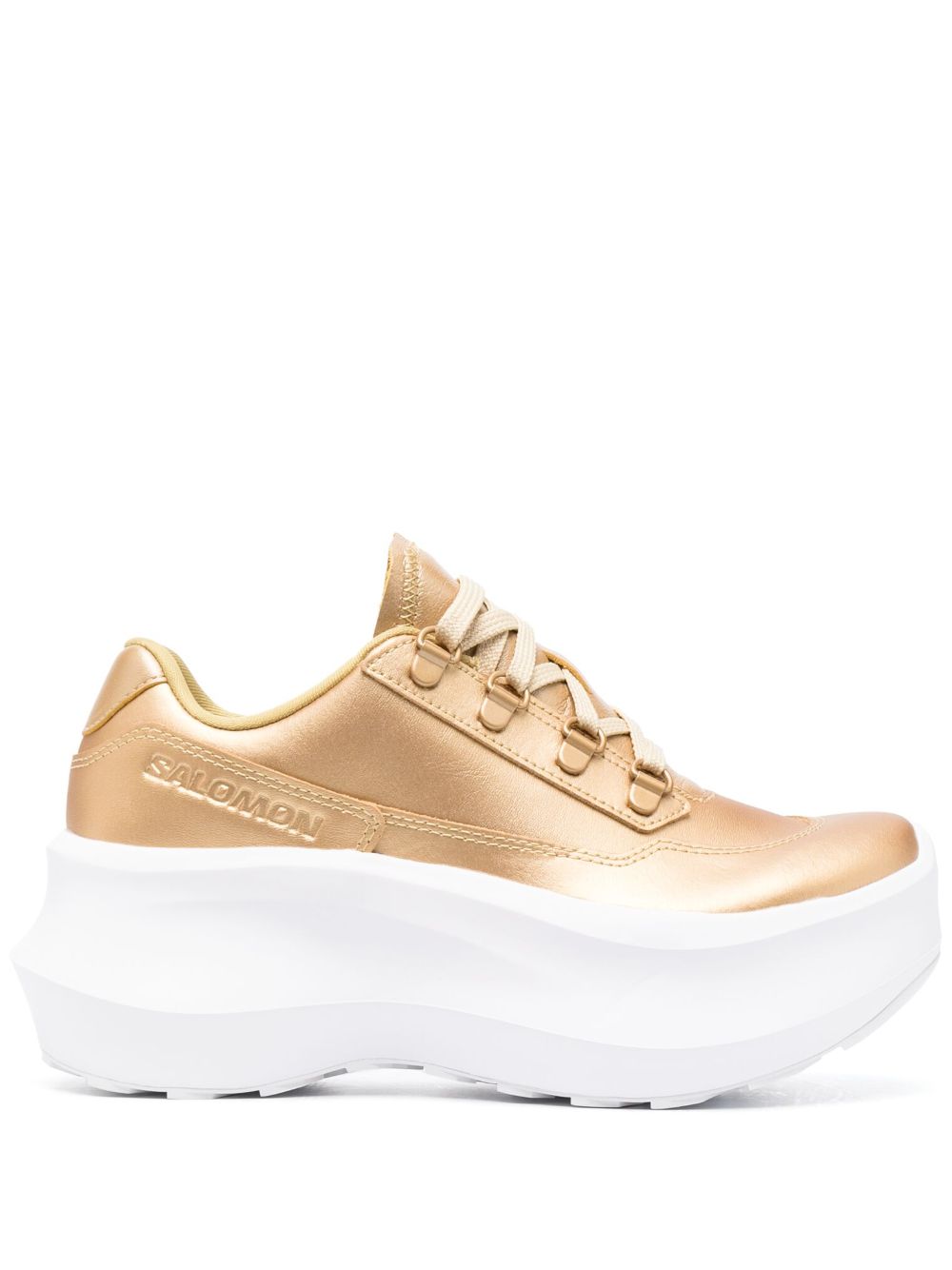 Comme Des Garçons x Salomon platform sneakers Gold