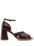 Sarah Chofakian Lucie 65mm leather sandals - Brown