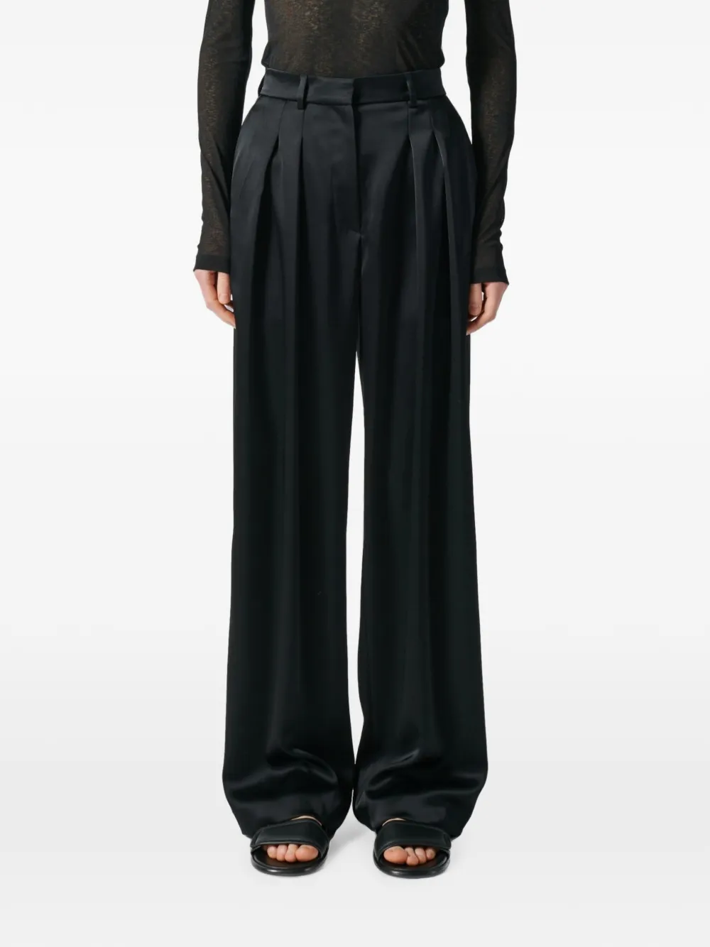 Nanushka Straight broek Zwart