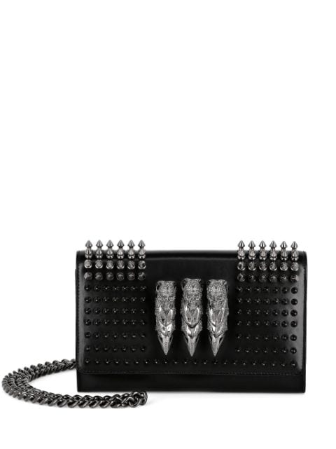 Philipp Plein stud-embellished leather clutch bag