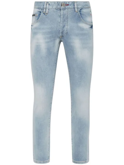 Philipp Plein skinny jeans con tiro medio