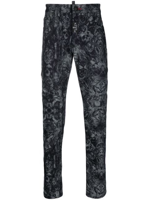 Philipp Plein mid-rise tapered-leg jeans Men