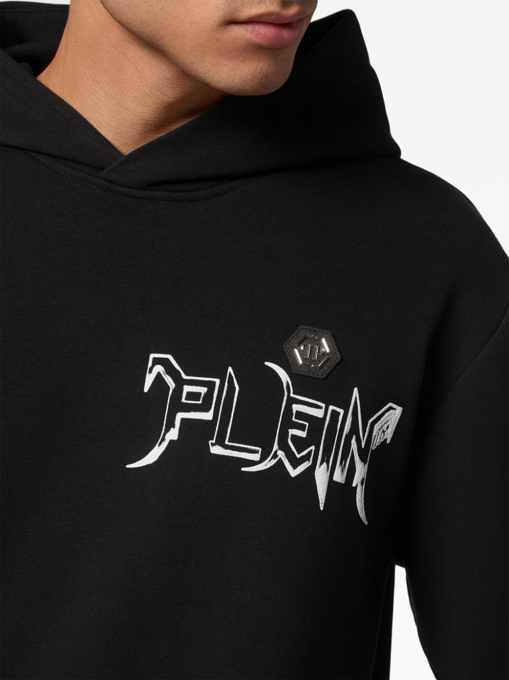 Philipp Plein logo-print cotton hoodie Men