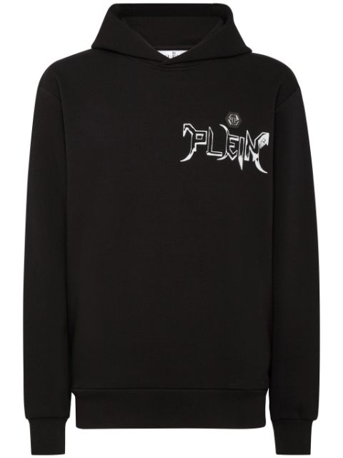 Philipp Plein logo-print cotton hoodie Men