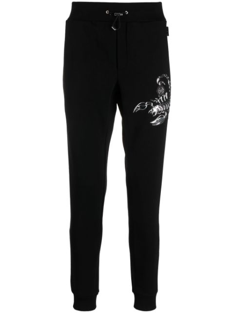 Philipp Plein Scorpion applique-detail track pants Men