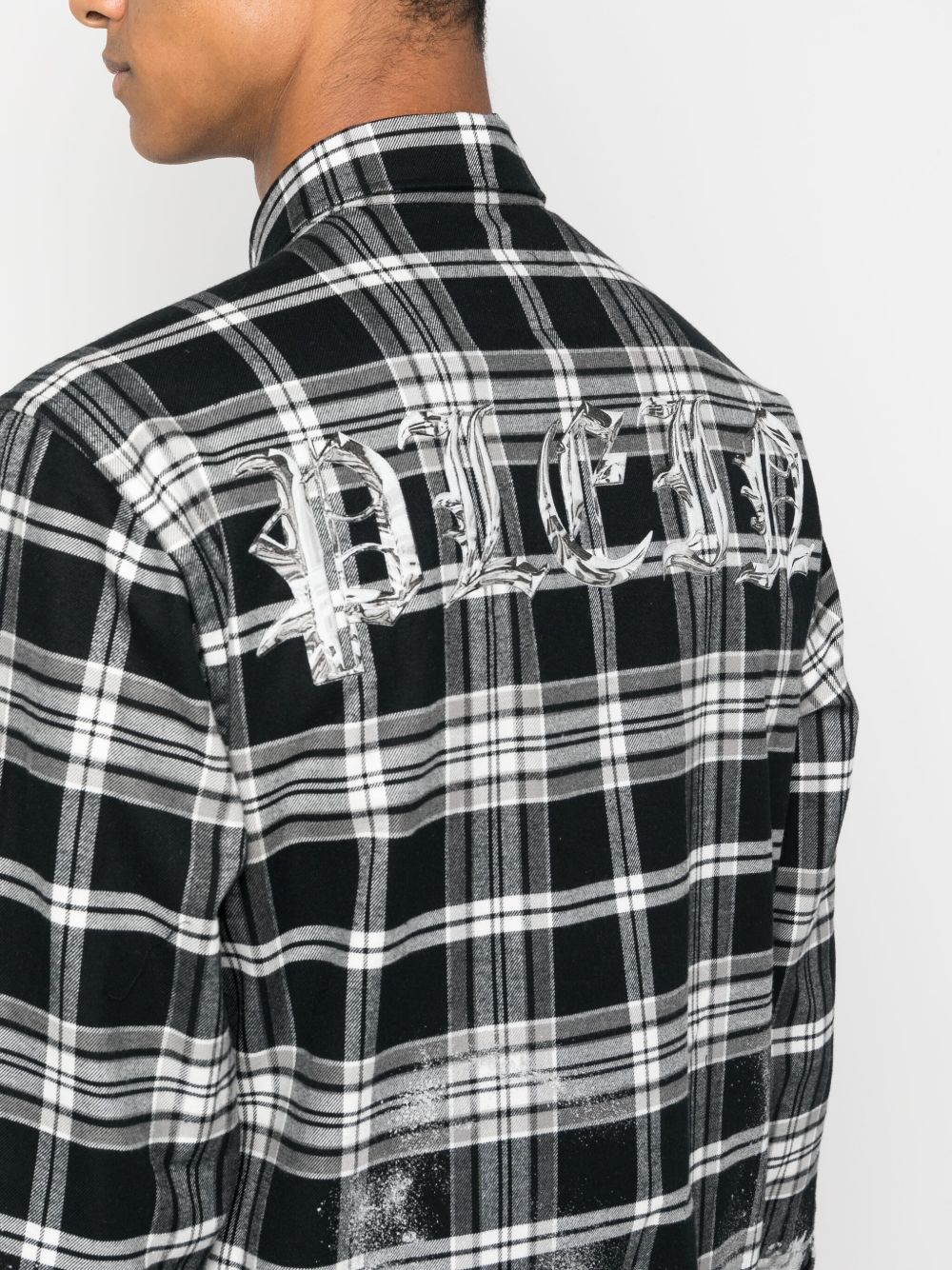 Philipp Plein Sugar Daddy tartan-pattern flannel shirt Men