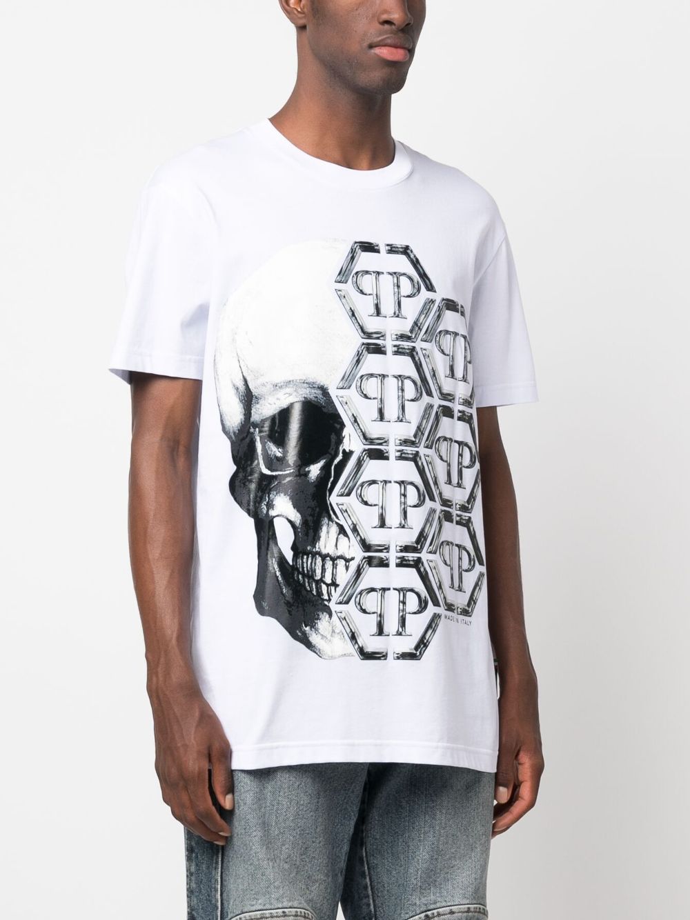 Philipp Plein logo-print skull T-shirt Men