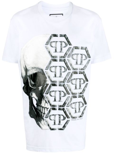 Philipp Plein logo-print skull T-shirt Men