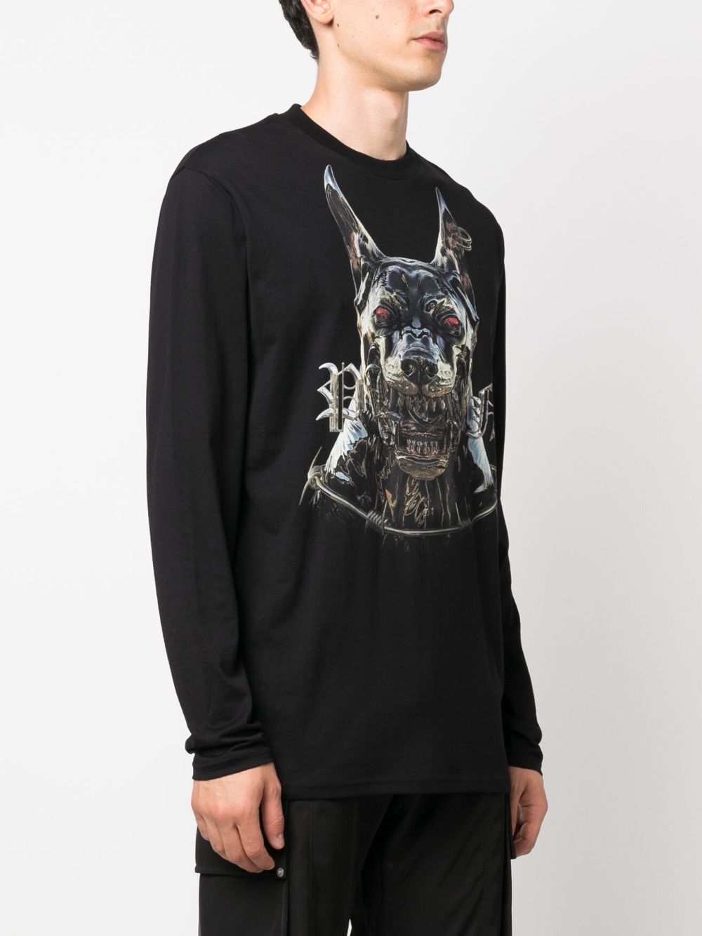 Philipp Plein graphic-print long-sleeve T-shirt Men