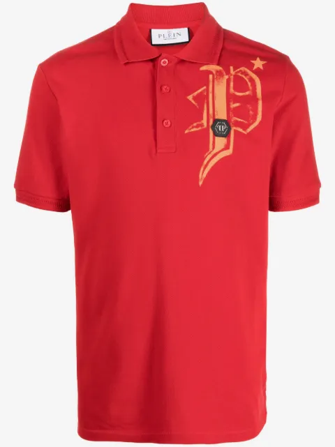 Philipp Plein Skull & Bones jersey polo shirt