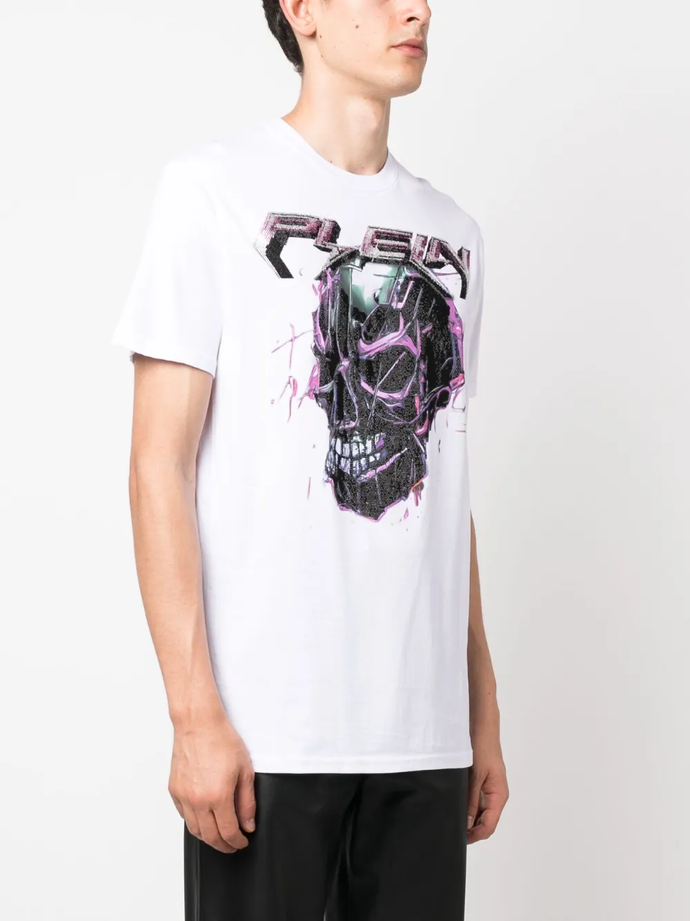 Philipp Plein T-shirt met logoprint Wit