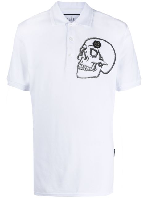 Philipp Plein skull-print polo shirt Men