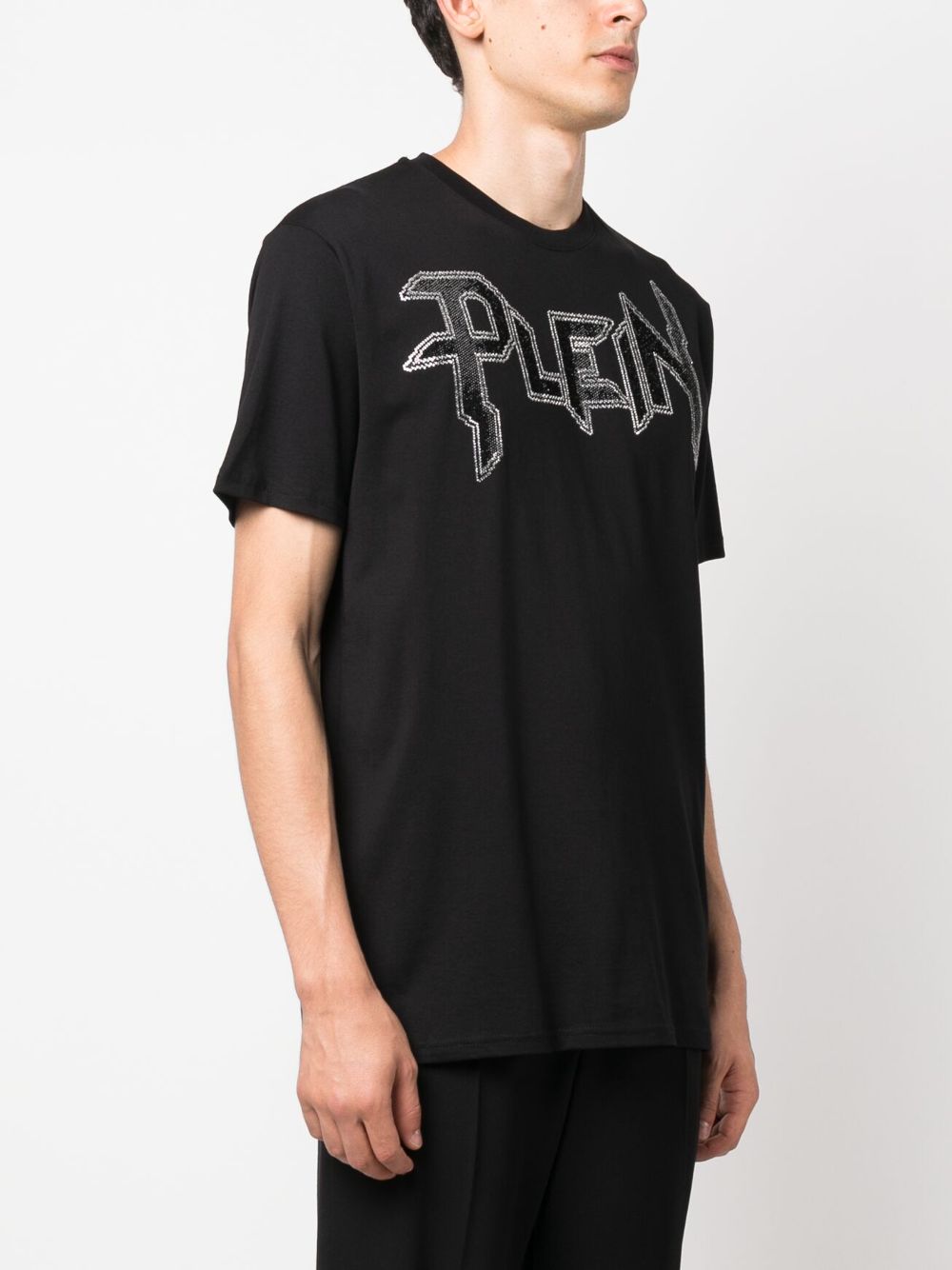 Philipp Plein Chrome gem-embellished T-shirt Men