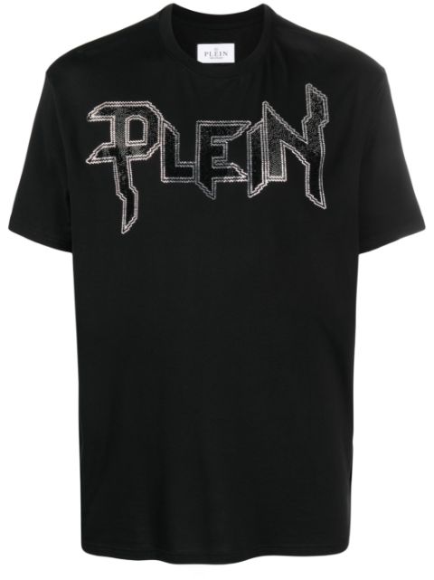 Philipp Plein Chrome gem-embellished T-shirt Men