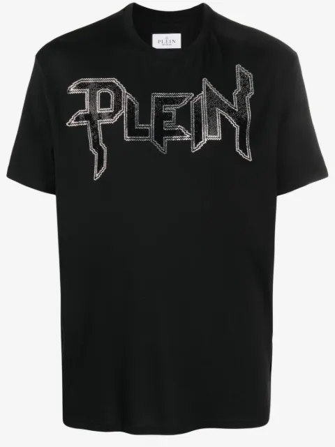 Philipp Plein Chrome gem-embellished T-shirt