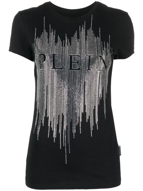 Philipp Plein crystal-embellished logo T-shirt Women