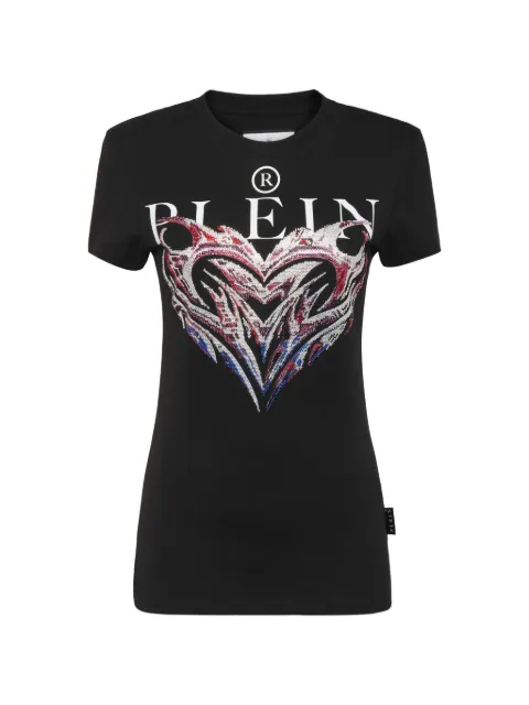 Philipp Plein T-shirt con decorazione di cristalli