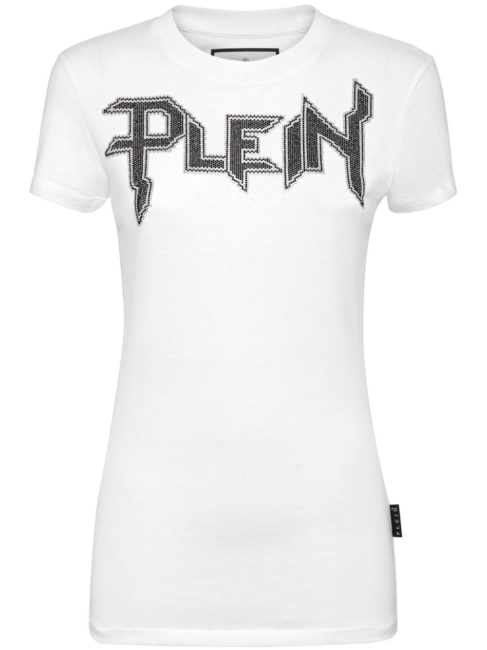 Philipp Plein T-shirt met verfraaid logo Wit