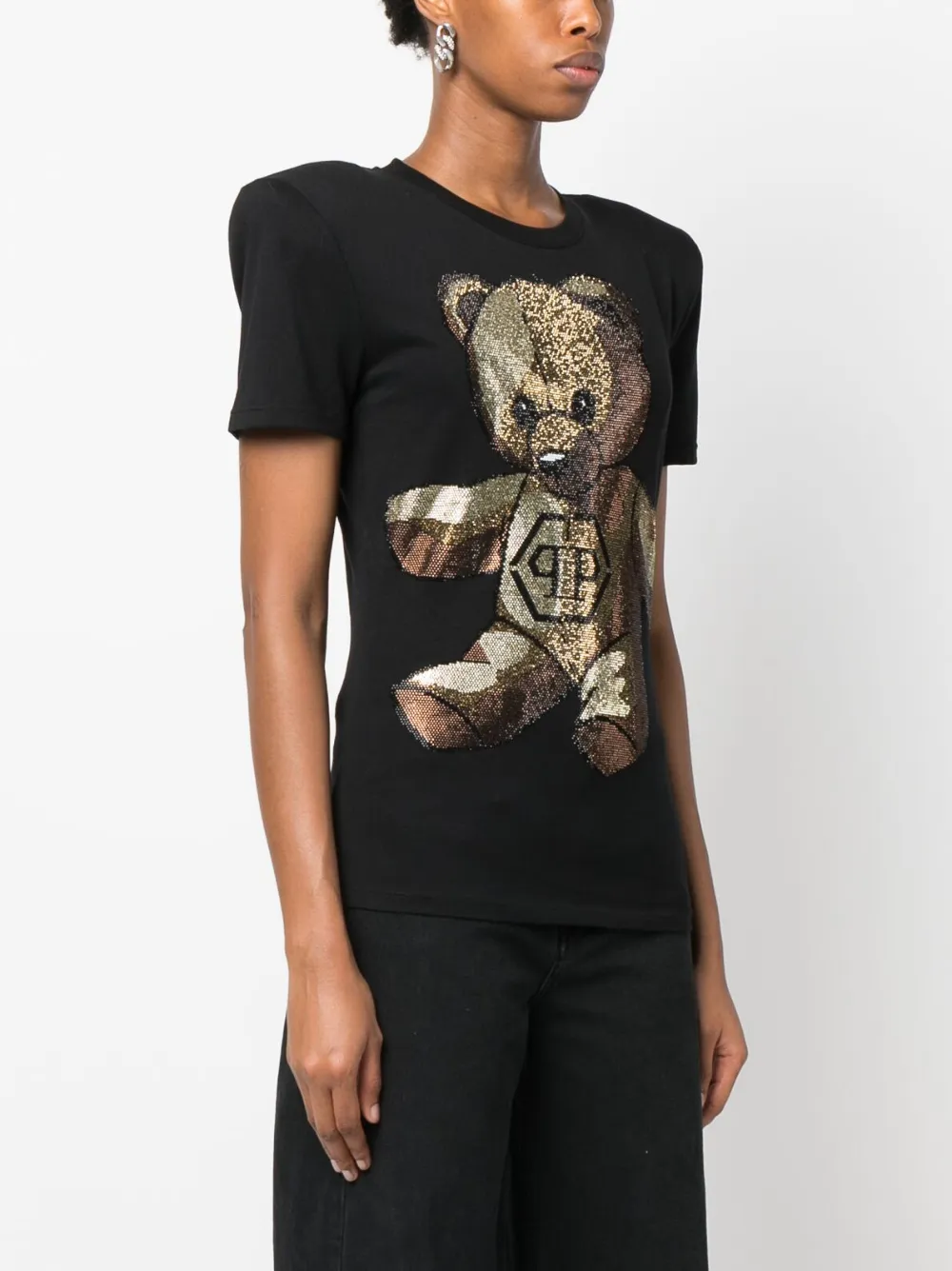 PHILIPP PLEIN SEXY PURE FIT CRYSTAL-EMBELLISHED T-SHIRT