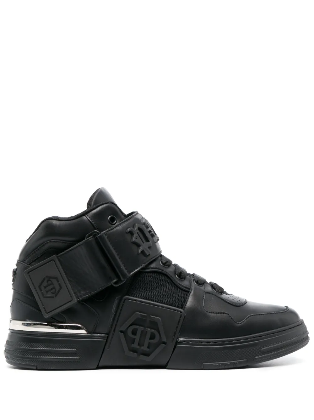 Philipp Plein Gothic Plein high-top Sneakers | Black | FARFETCH