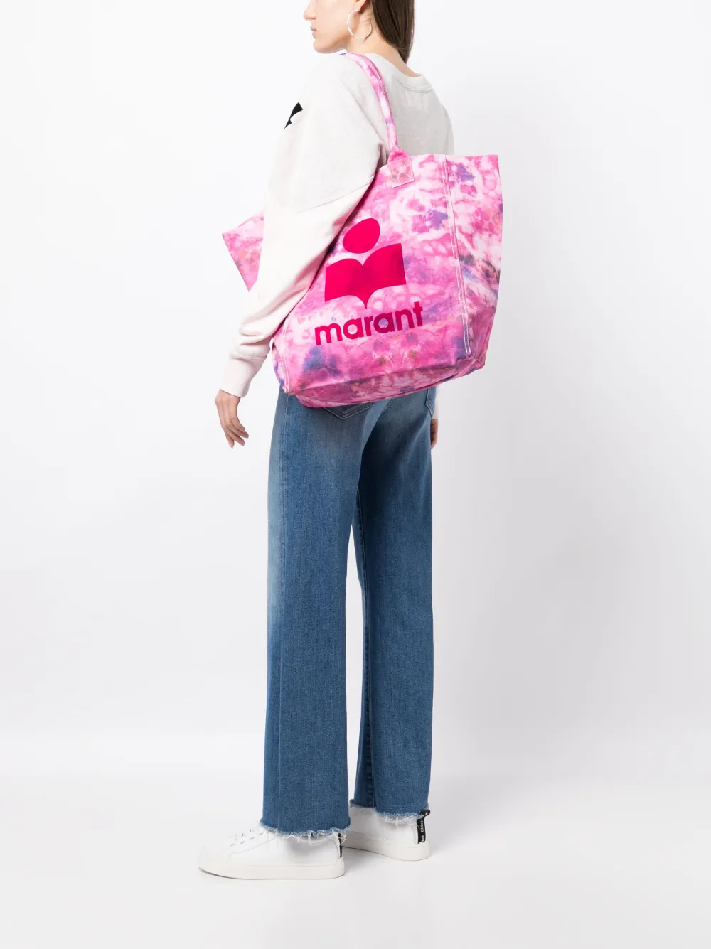 MARANT ÉTOILE Yenky logo-print tote bag - Paars