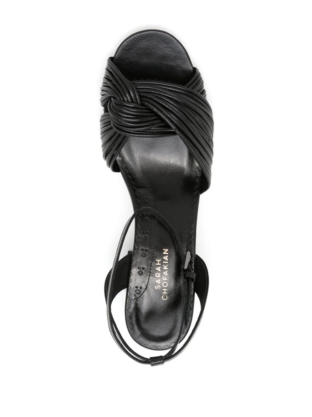 Sarah Chofakian Colagem 45mm Leather Sandals - Farfetch
