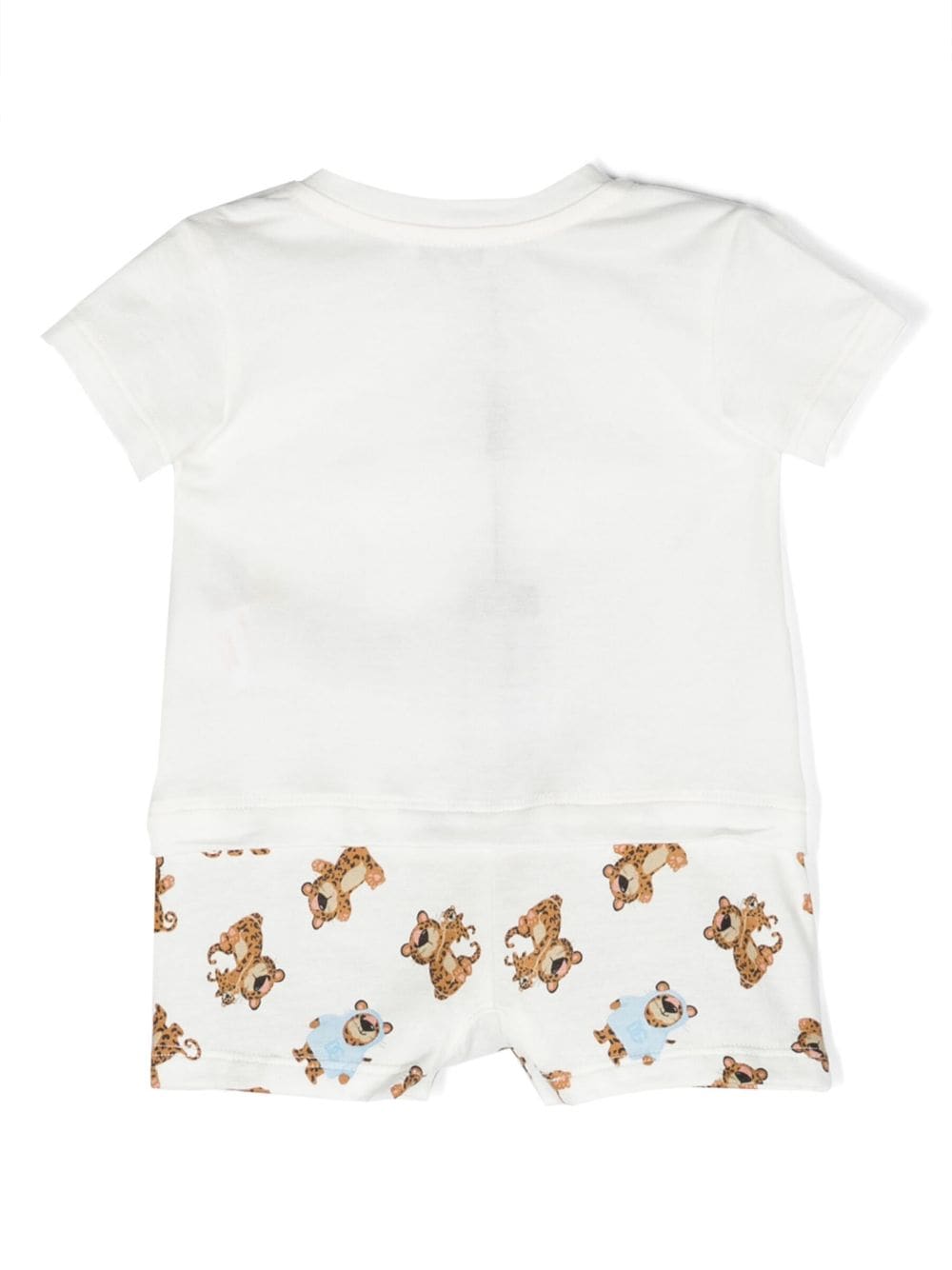 Dolce & Gabbana Kids leopard-print cotton shorties - Wit