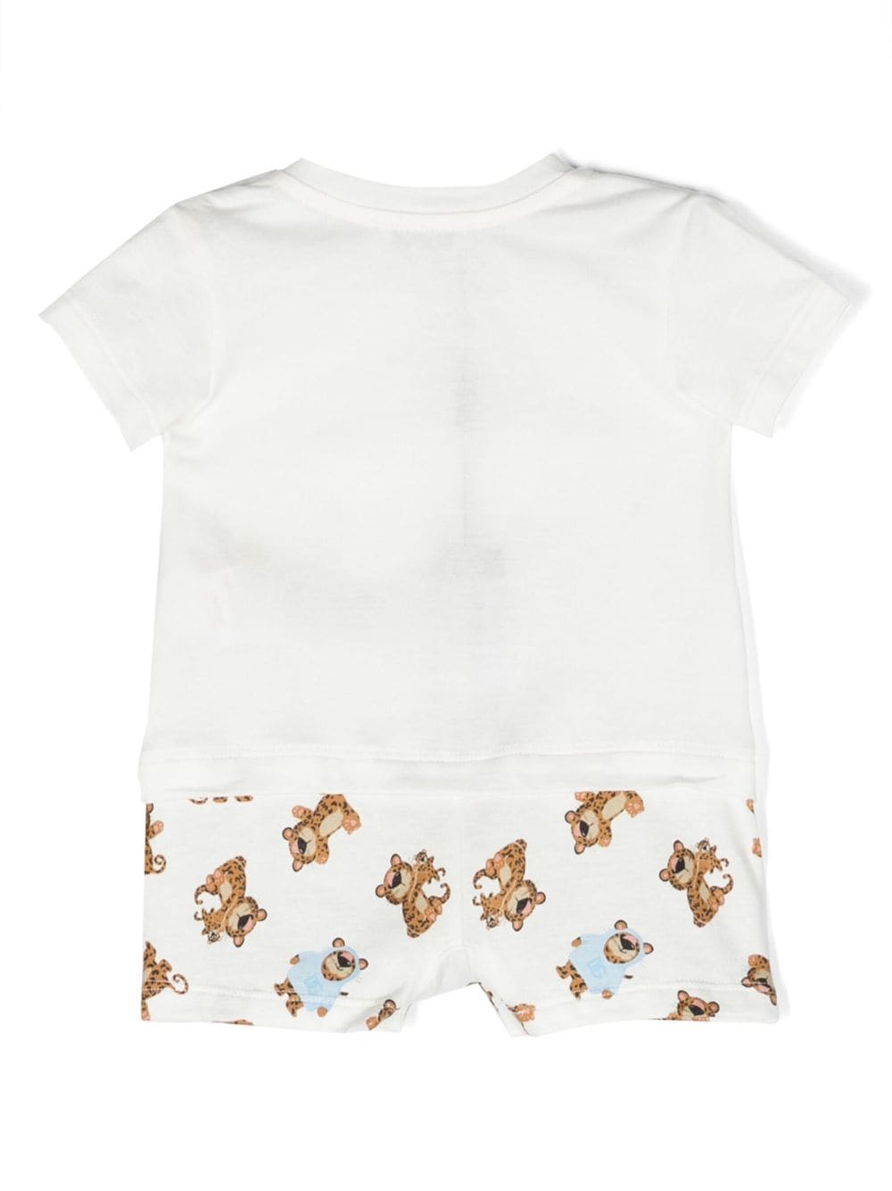 Shop Dolce & Gabbana Leopard-print Cotton Shorties In White