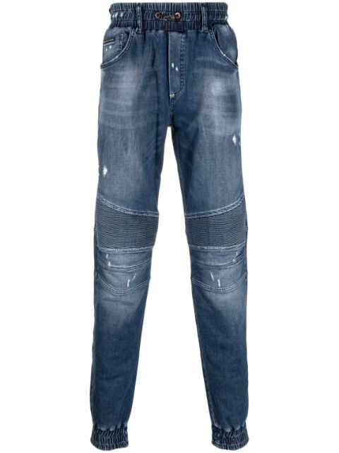 Philipp Plein mid-rise tapered-leg jeans Men