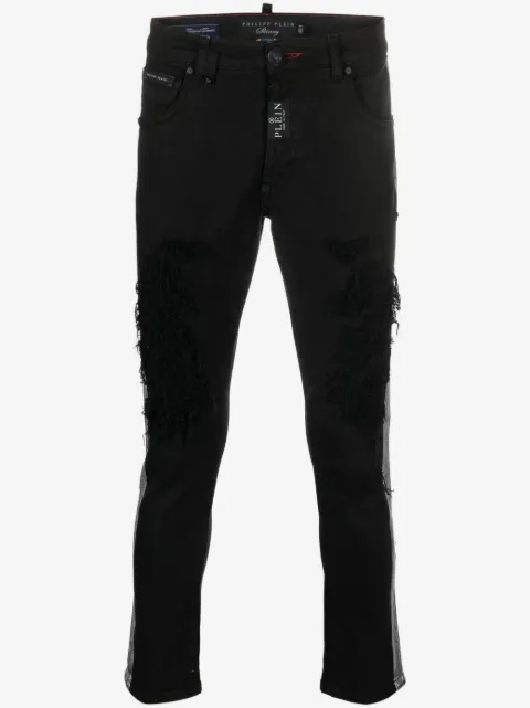 Philipp Plein stripe-detail skinny jeans