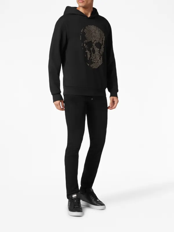 パーカー・フーディ Philipp Plein Sleek Black Fleece Hoodie With Logo Patch s-l400.jpg