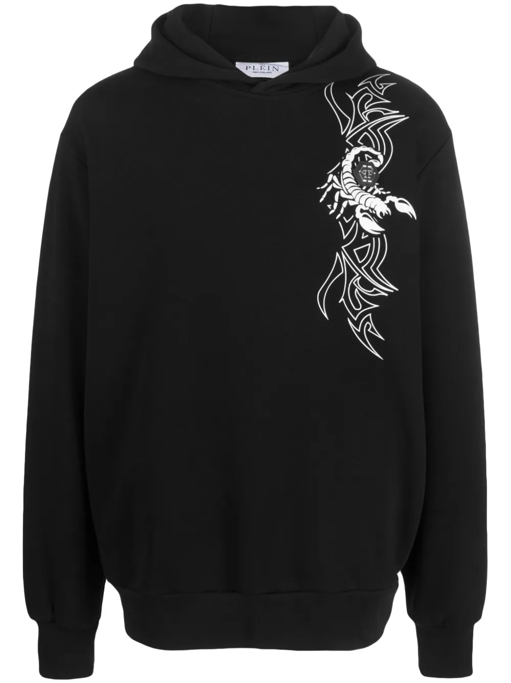 Philipp Plein Hoodie met print Zwart