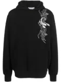Philipp Plein Scorpion graphic-print cotton hoodie - Black