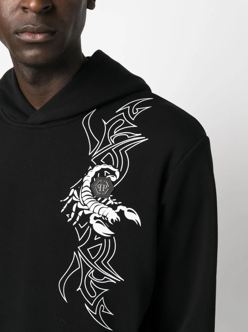 Philipp Plein Hoodie met print Zwart