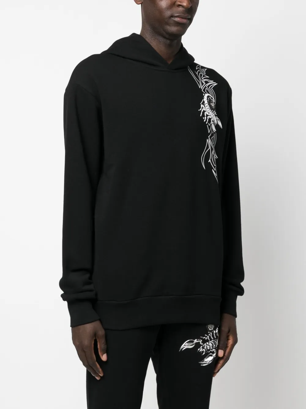 Philipp Plein Hoodie met print Zwart
