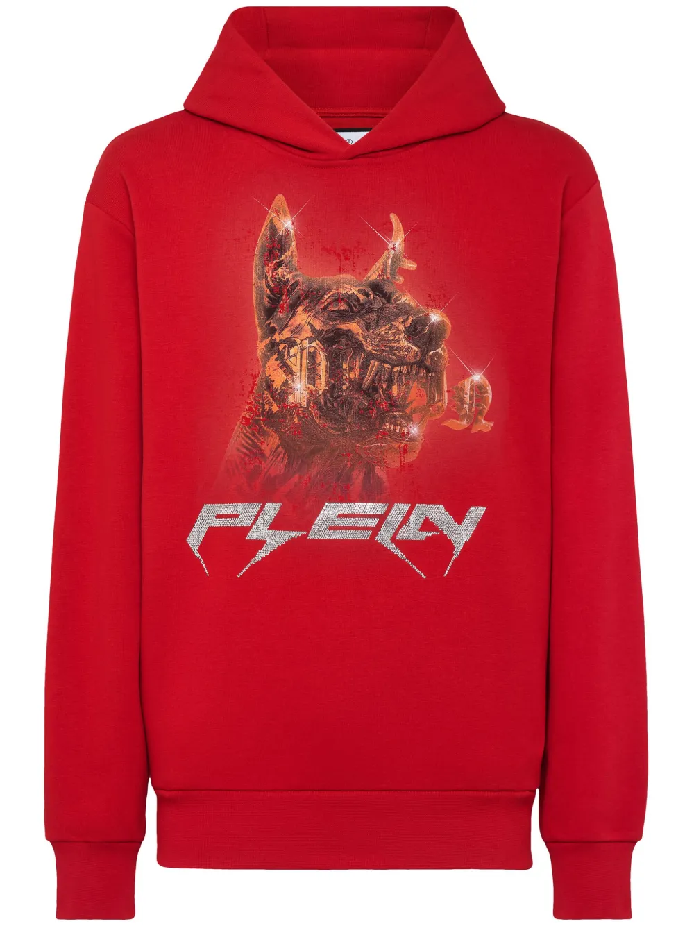 Philipp Plein Hoodie met logoprint Rood